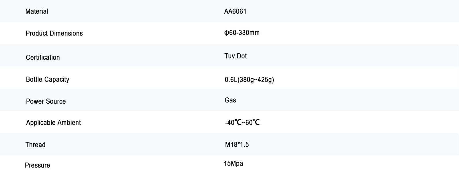 Discover the 425g 0.6l CO2 cylinder for sparkling water from VS Cylinder. High-quality, certified, and perfect for your sparkling water machine.